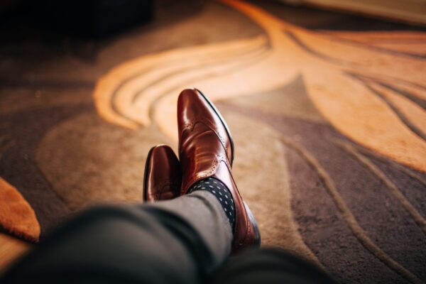 Brown dress shoes